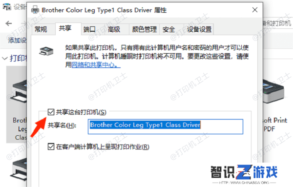 检查打印机名称
