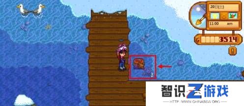 《星露谷物语》蟹笼放诱饵方法
