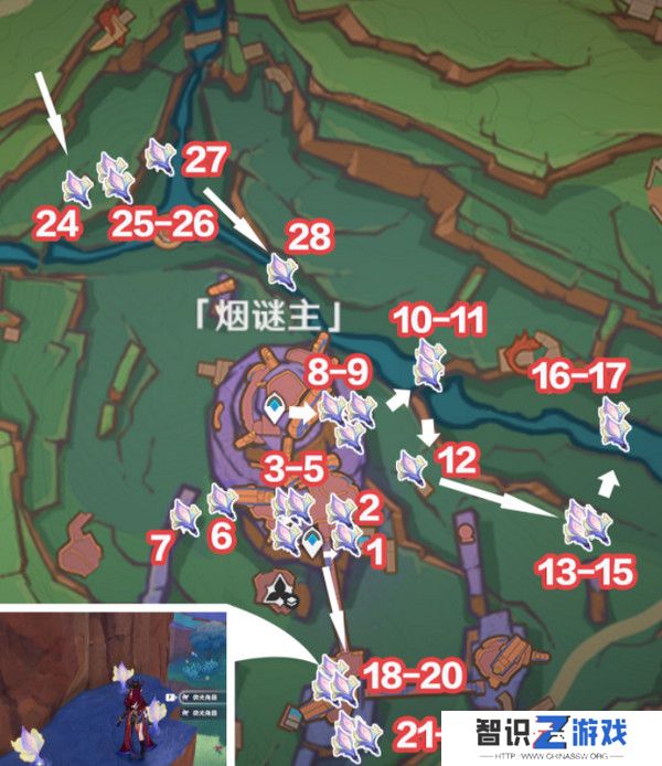 原神微光角菌材料采集路线 72个微光角菌材料在哪里[多图]图片2