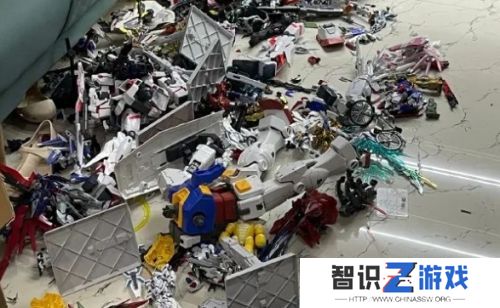 模型爱好者因和老婆吵架，一柜子模型被砸稀碎，现场惨不忍睹，网友：必须离！