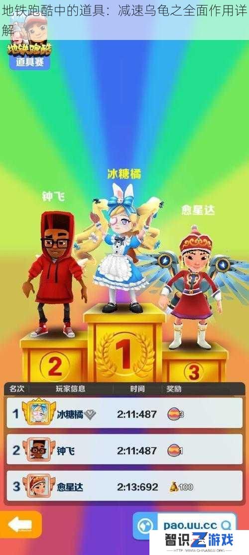 地铁跑酷中的道具：减速乌龟之全面作用详解