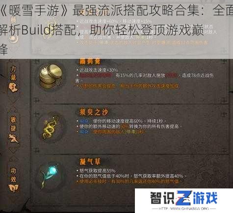 《暖雪手游》最强流派搭配攻略合集：全面解析Build搭配，助你轻松登顶游戏巅峰