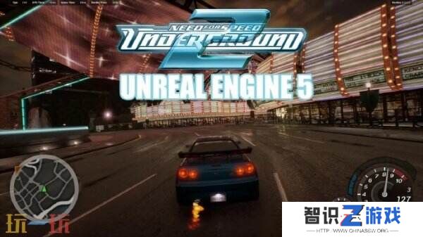 玩家自制虚幻5版《极品飞车：地下狂飙2》试玩已发布
