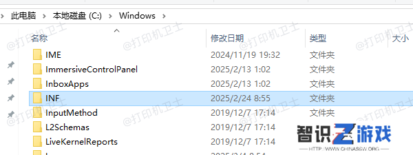 存储安装驱动所需的INF文件